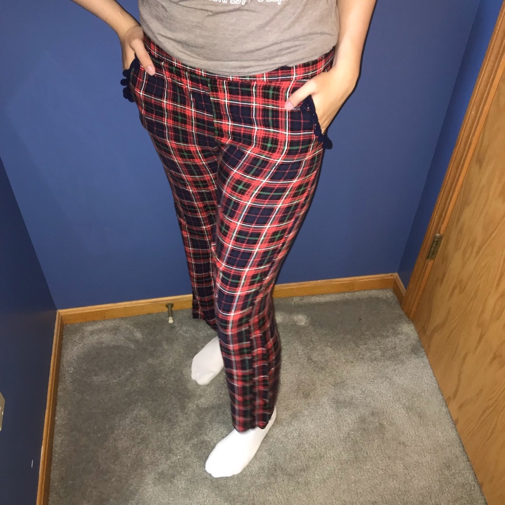 plaid pj pants